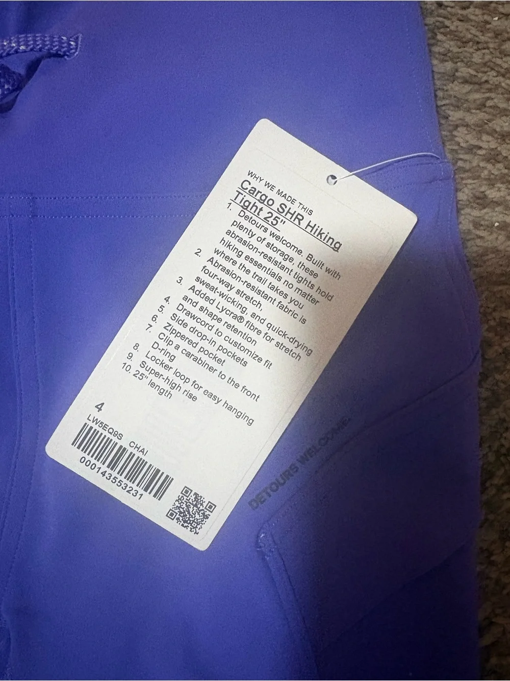 cargo super high rise hiking tight 25